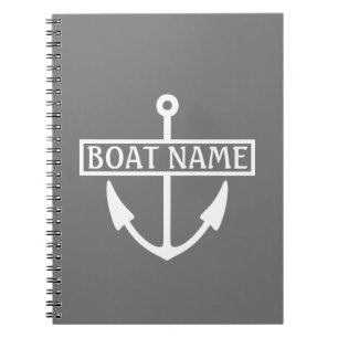 Carnet Bateau Nom Ancre Cruise Scrapbook