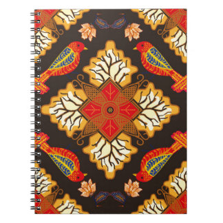 Carnet Batik indonésien avec flo très distinctif