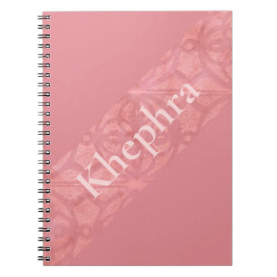 Carnet Batik Rose Ruddy Avec Nom