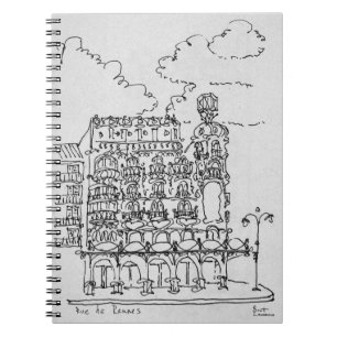 Carnet Bâtiment Haussmann Rue de Rennes, Paris