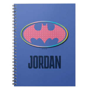 Carnet Batman   Logo Pink Polka Dot