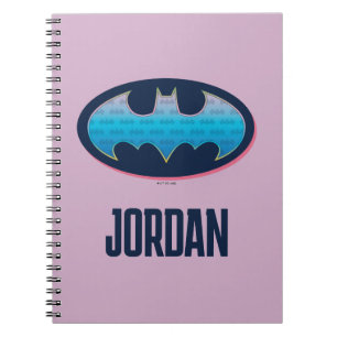 Carnet Batman Pink & Blue Symbol