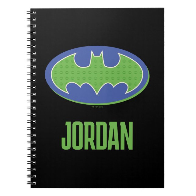 Carnet Batman | Symbole pourpre et vert (Devant)