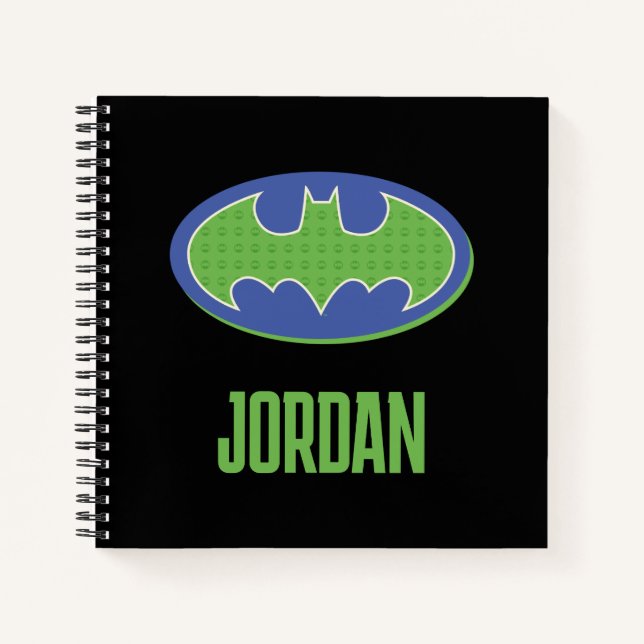 Carnet Batman | Symbole pourpre et vert (Devant)