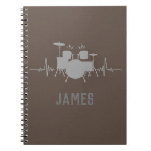 Carnet Batterie personnalisée battement de coeur - Drôle 