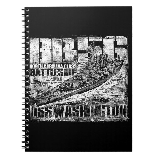 Carnet Battleship Washington (Devant)