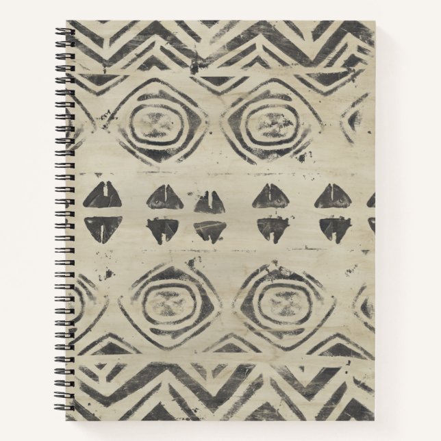 Carnet Bazar motif - Formes arrondies et géométriques (Devant)