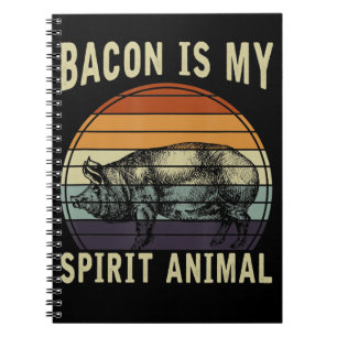 Carnet BBQ Le bacon est mon animal spirituel BBQ