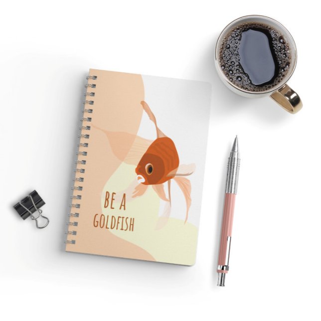 Carnet Be Goldfish Modern Simple Vector illustration (Créateur téléchargé)