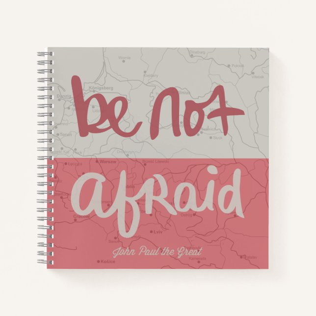 Carnet Be not afraid (Devant)