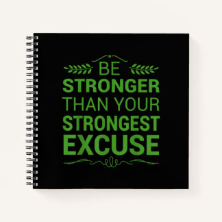 Carnet Be Stronger Than Strongest Excuse Funny Gym
