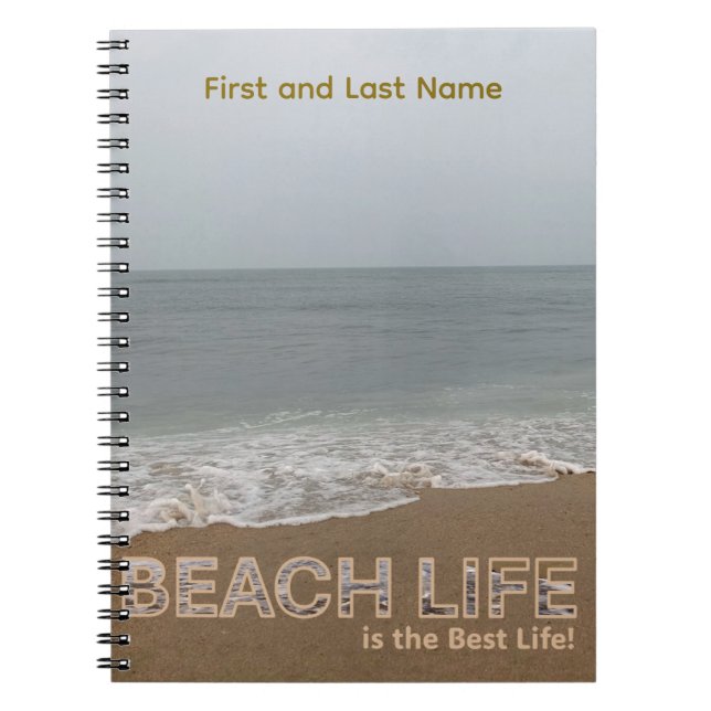 Carnet Beach Life is the Best Life - Côte (Devant)
