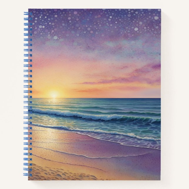 Carnet Beach Waves and Shore Art (Devant)