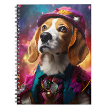 Beagle dans un Casquette rose