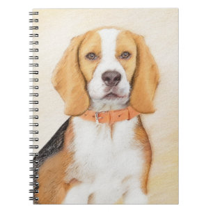 Carnet Beagle Hound Dog Peinture Animal Art original