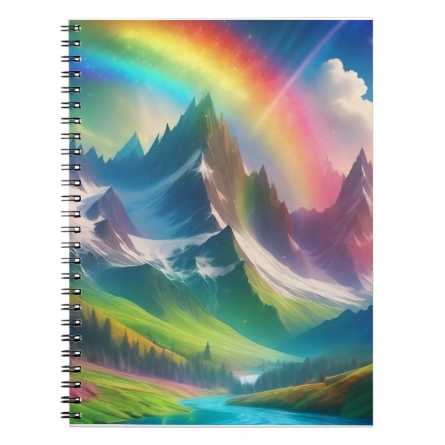 Carnet Beau arc-en-ciel Imaginaire royaume (Devant)