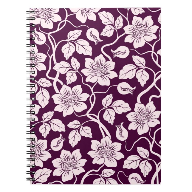 Carnet Beau Arrière - plan Floral (Devant)