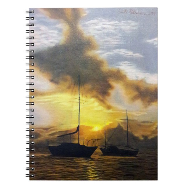 Carnet Beau coucher du soleil (Devant)