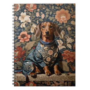 Carnet Beau Dachshund Brown Portrait Dachshund