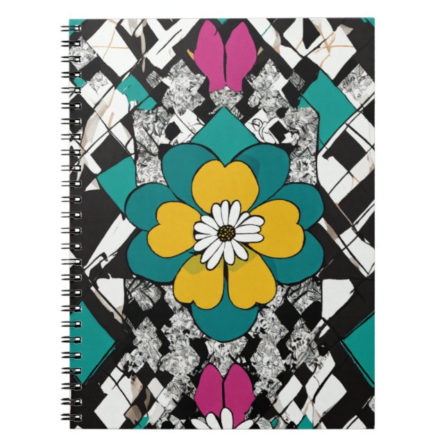 Carnet Beau design floral (Devant)