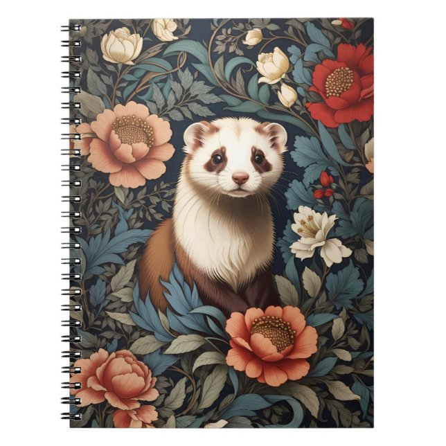 Carnet Beau Ferret William Morris Inspiré (Devant)