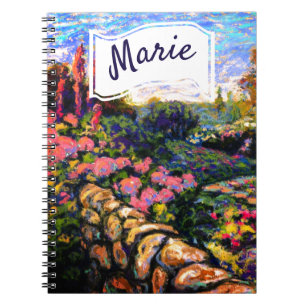 Carnet Beau jardin omniseasonal avec votre nom