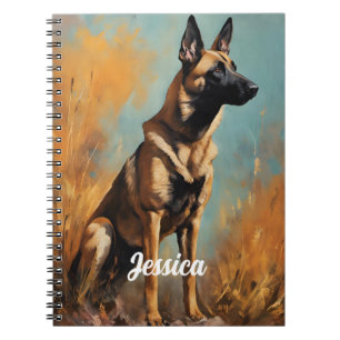 Carnet Beau Malinois allemand