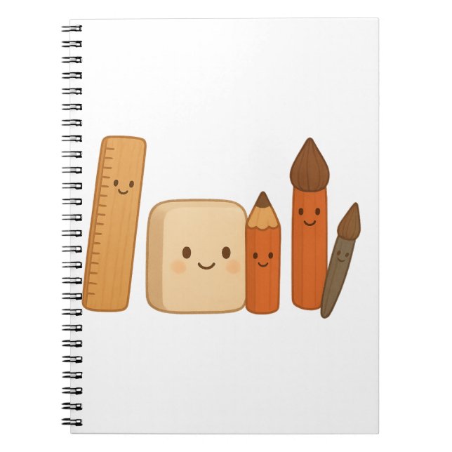Carnet Beau Outils Scolaires - Très Transparent (Devant)