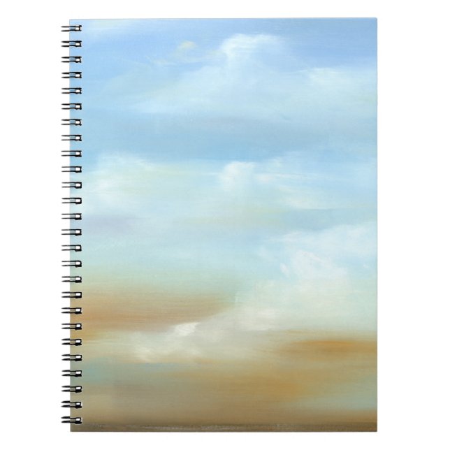 Carnet Beau paysage avec nuages fluides (Devant)