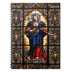 Carnet Beau Sacré Coeur Religieux de Vierge Marie