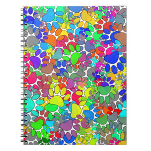 Carnet Beaucoup D'Empreintes de pattes De Chiens Partout