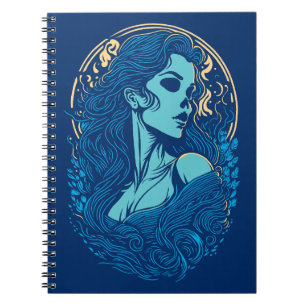 Carnet Beauté du crâne Portrait gothique féminin