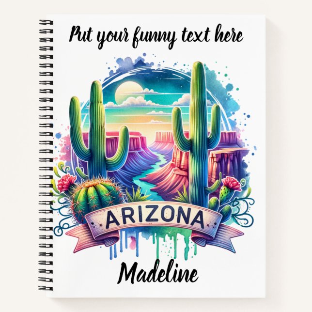 Carnet Beauté du désert de l'Arizona (Devant)