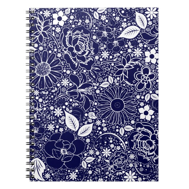 Carnet Beautés botaniques Bleu (Devant)