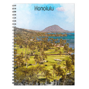 Carnet Beautiful Honolulu Oahu Scenery Voyage