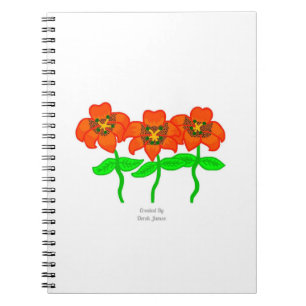 Carnet Beautiful Tiger Lilies Spiral Photo Notebook