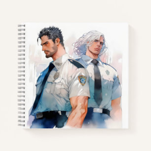 Carnet Beaux policiers aquarelle anime
