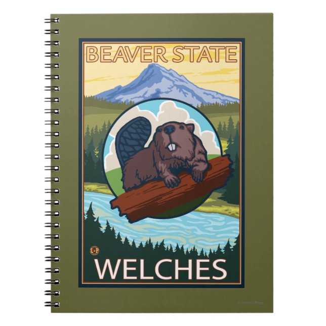 Carnet Beaver & Mt Hood - Welches, Oregon (Devant)