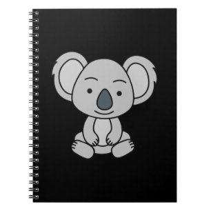Carnet Bébé Cute Koala Avec Le Sourire Assis