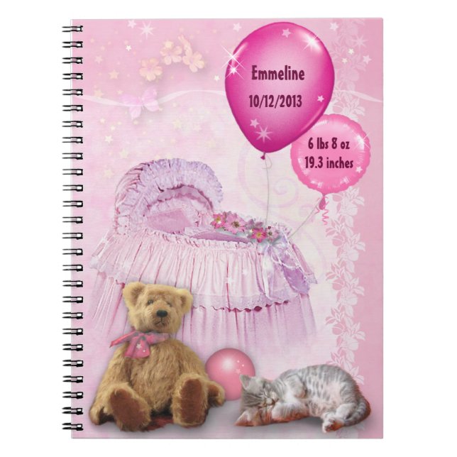 Carnet bébé fille (Devant)