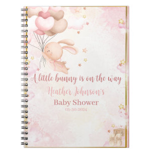 Carnet Bébé Fille Lapin Baby Shower