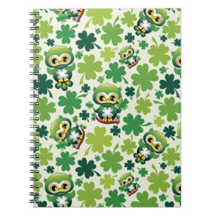 Carnet Bébé Hibou Mignon St Patrick Dessin Animé