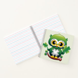 Carnet Bébé Hibou Mignon St Patrick Dessin Animé