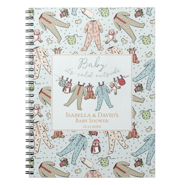 Carnet Bébé il fait froid dehors Shower d'hiver pour bébé (Devant)