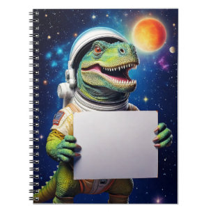 Carnet bébé - Mettez votre nom - Dinosaur - Espace