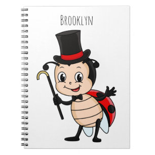 Carnet Bébé mignon avec chapeau et dessin animé de cravat