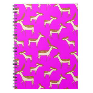 Carnet Bébé mignon cerf et famille