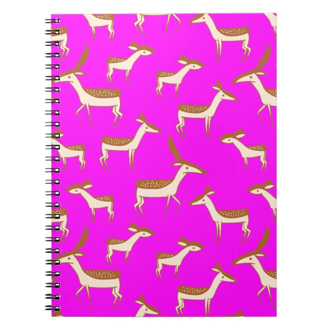 Carnet Bébé mignon cerf et famille (Devant)