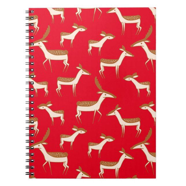 Carnet Bébé mignon cerf et famille (Devant)