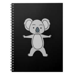 Carnet Bébé mignon Koala Avec Un Sourire Debout